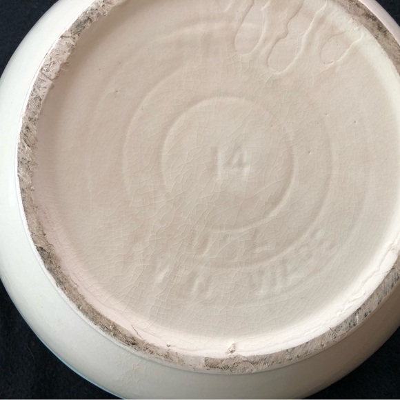 Ovenware U.S.A. Striped Ceramic Mixing Bowl/Dough Bowl - Picture 3 of 4